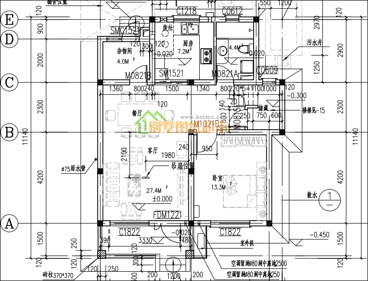 图_2层楼房_普通二层楼房 圈子花园图